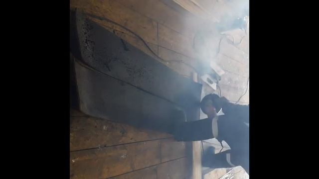 Делаю резину на ворота в гараж