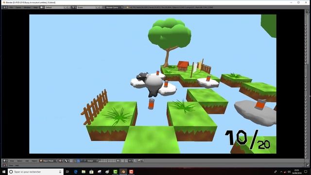 Blender Game Engine (BUZZY Le Mouton)
