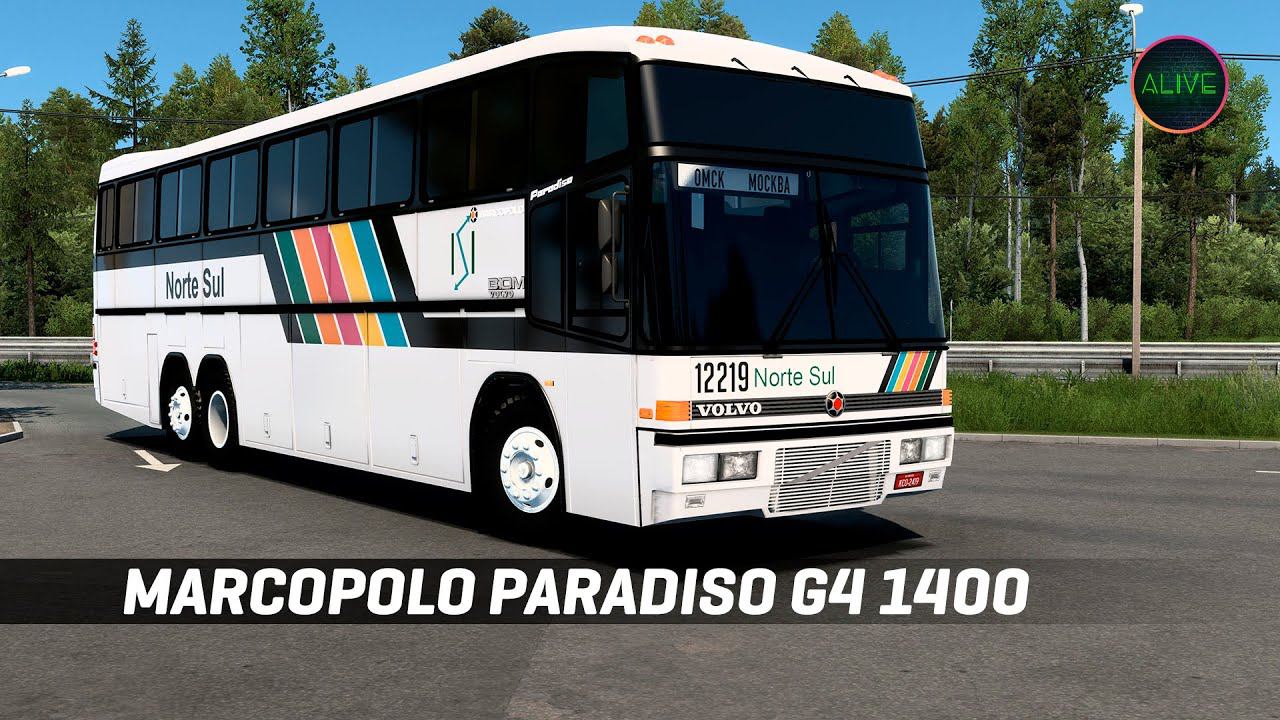 MARCOPOLO PARADISO G4 1400 - ОБЗОР МОДА ДЛЯ #ETS2 1.46