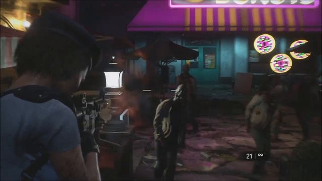Resident Evil 3 Remake: S.T.A.R.S Gear Jill Nightmare Mode - Infinite CQBR Assault Rifle Gameplay смотреть онлайн