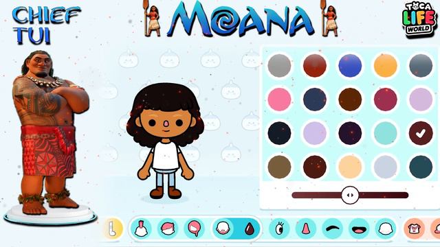 How to Make Characters from Moana 😍🤳 | Toca Boca | Cómo crear personajes de Moana смотреть онлайн