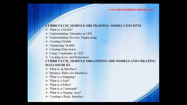 ODI Training Demo Video | Oracle Data Integrator Online Course - GOT смотреть онлайн