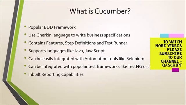 Selenium Cucumber Framework - Introduction To BDD and Cucumber Framework смотреть онлайн
