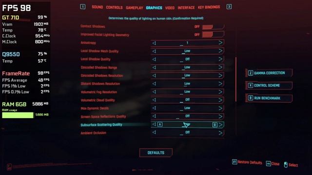 GT 710 + Core 2 Quad + 6GB RAM | Cyberpunk 2077 (v1.5) - 1080p, 720p, FSR, 1024x768 смотреть онлайн