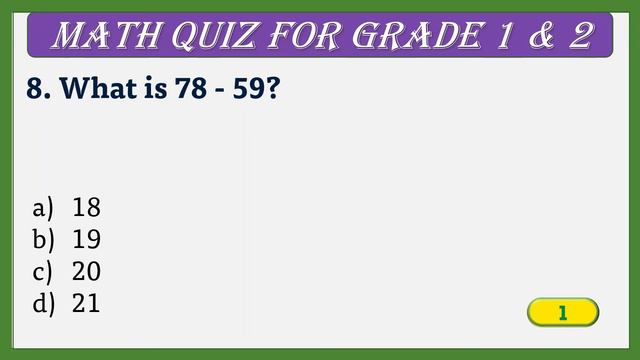 Math Quiz for kids| Can you pass Math Quiz For grade 1 and 2|Math Tricky Test смотреть онлайн