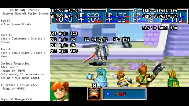 Golden Sun No S&Q Speedrun Tutorial - Part 15 - Saturos, Menardi & Fusion Dragon смотреть онлайн