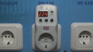 Обзор и демонстрация работы реле напряжения вилка розетка РН-116