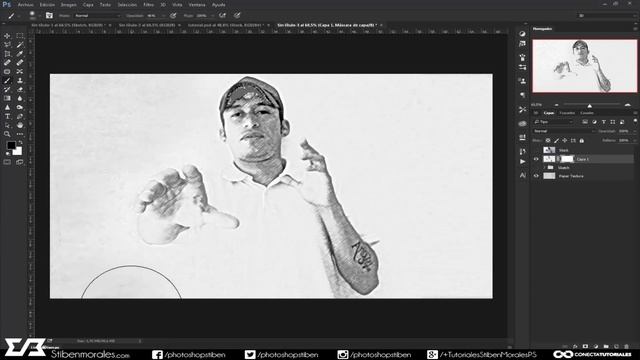 Convierte una foto a dibujo (Sketch) con photoshop by Stiben Morales смотреть онлайн