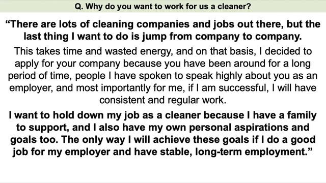CLEANER Interview Questions & Answers! смотреть онлайн