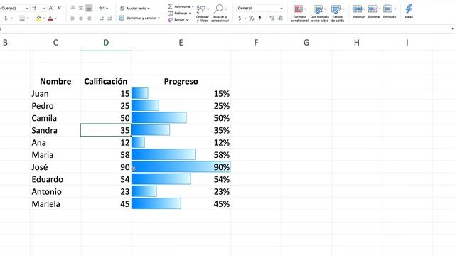 ¿Cómo hacer barras de progreso en Excel? Aquí te lo explico paso a paso. смотреть онлайн