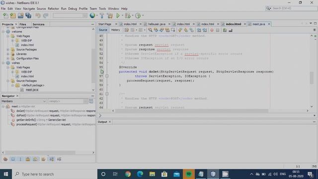 HTML to SERVLET communication смотреть онлайн