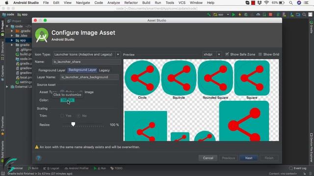 How to Create App Icons with Image Asset Studio | Launcher Icon | ActionBar Icons | Android Studio смотреть онлайн