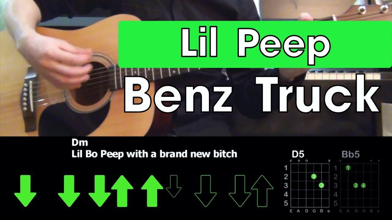 Lil Peep - Benz Truck \ Tutorial \ Разбор песни на гитаре \ Табы, аккорды и бой \ Без баррэ смотреть онлайн