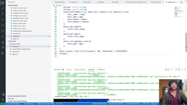 13 Understanding Classes in TypeScript смотреть онлайн