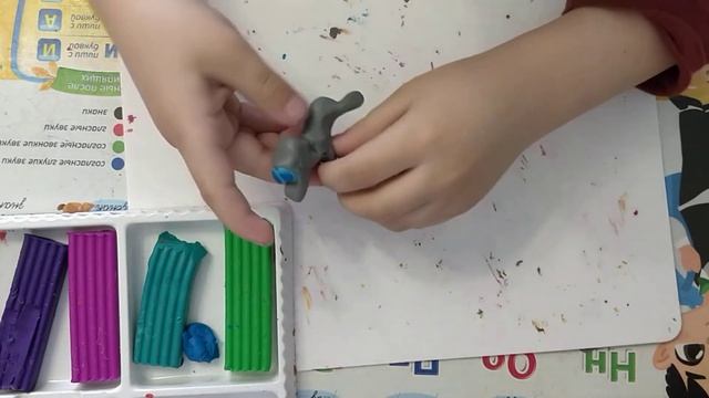 Лепим волка из пластилина смотреть онлайн