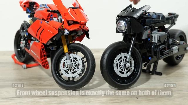 LEGO 42155 Vs LEGO 42107 | LEGO Comparison | 42155 The Batman Batcycle | 42107 Ducati Panigale V4R