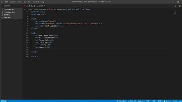 HTML для новичков | HTML Tutorial |#2. Работа с текстом - заголовки, параграф, форматирование текст смотреть онлайн