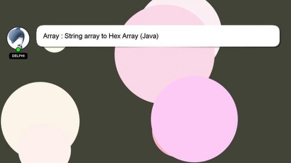 Array : String array to Hex Array (Java)