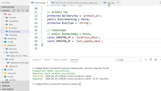 Laravel 7 Models - Timestamps Customization (Arabic) смотреть онлайн