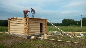 Как построить баню ЗА НЕДЕЛЮ? Процесс ОТ и ДО строительства бани