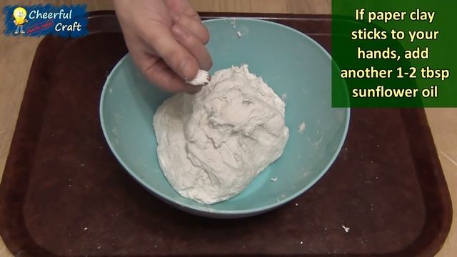 The Best Paper Clay Recipe without water | How to make paper clay for modeling смотреть онлайн