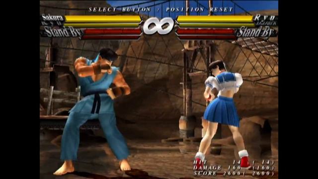 PS2 Street Fighter EX 3 Sakura & Ryu Meteor Tag Combo смотреть онлайн