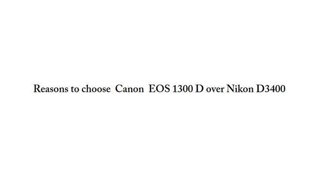 Nikon D3400 vs Canon EOS 1300D(Rebel T6) (Straight to the point) смотреть онлайн