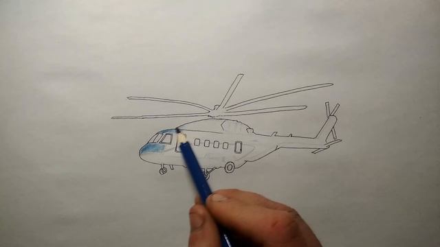 Рисуем вертолет смотреть онлайн