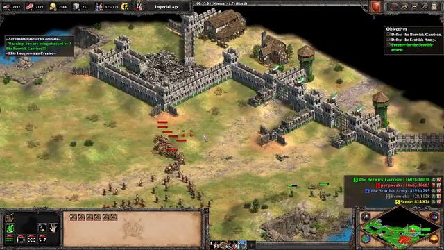 【AOE2:DE】Lords of the west campaign Edward Longshanks 04.Toom Tabard смотреть онлайн