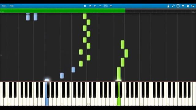 The Giver - Rosemary's Piano Theme Tutorial - Synthesia смотреть онлайн