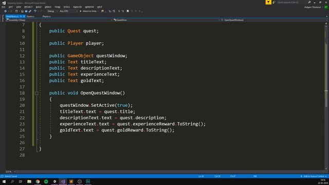 QUESTING SYSTEM in Unity! смотреть онлайн