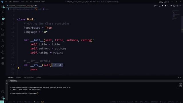 005- Pratical Python Object Oriented Programing -OOP: Special Methods p2: __str__, __dir__, __dict_ смотреть онлайн