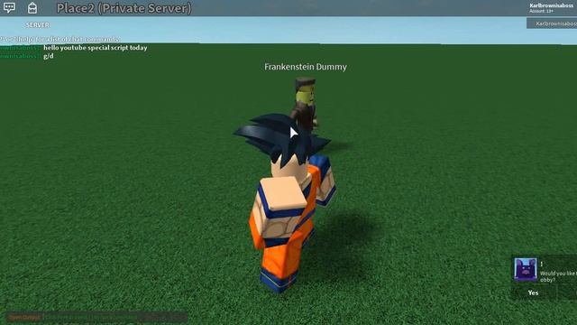 Roblox Goku Script FE смотреть онлайн
