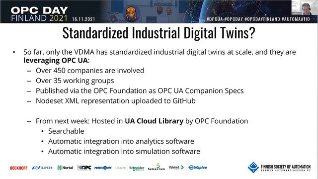 OPC Day Finland 2021,Defining and leveraging the Industrial Digital Twin, Erich Barnstedt, Microsof смотреть онлайн