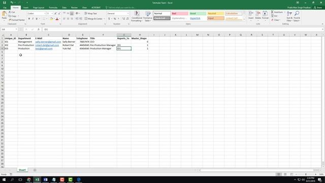MS Visio Tutorial - Lesson 47 - Importing Organization Details from Excel Sheett смотреть онлайн