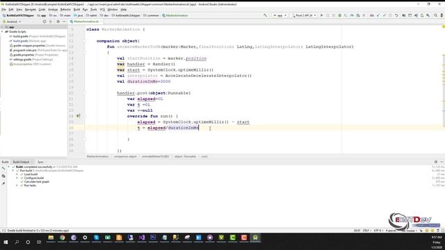 Kotlin Android Tutorial - New Eat It part 54 Move marker shipper animation смотреть онлайн
