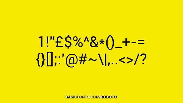 Roboto Font смотреть онлайн