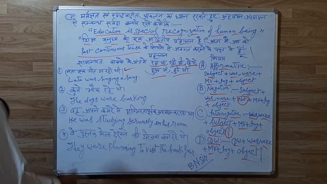 B.N. SIR PAST CONTINUOUS TENSE CLASS смотреть онлайн