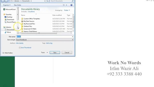 2. New, Open & Save in Excel 2013 Urdu Tutorials by Irfan Bakaly смотреть онлайн