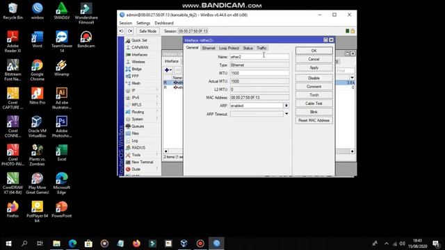 KONFIGURASI NAT MIKROTIK di Virtualbox смотреть онлайн