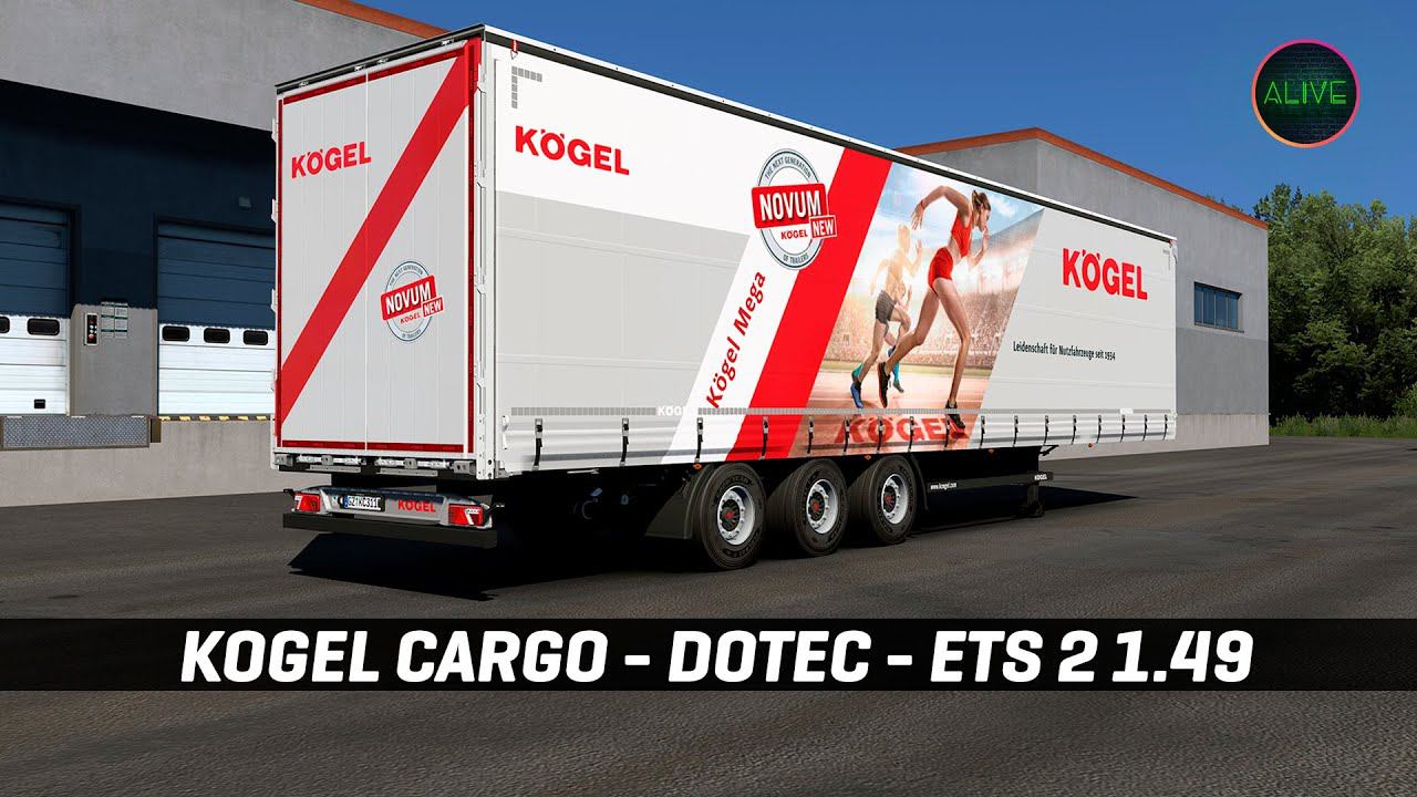 KOGEL CARGO (Dotec) - ОБЗОР МОДА #ETS2 1.49 смотреть онлайн