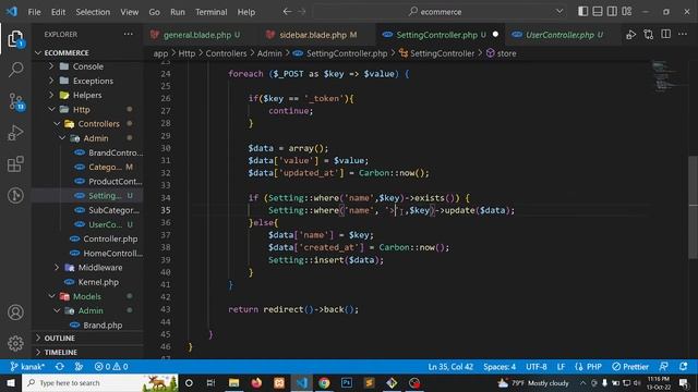 Laravel Company Setting | Dynamic edit, update | E-commerce Project | Class 10 смотреть онлайн