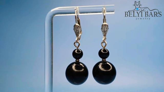 Серьги Черный агат смотреть онлайн
