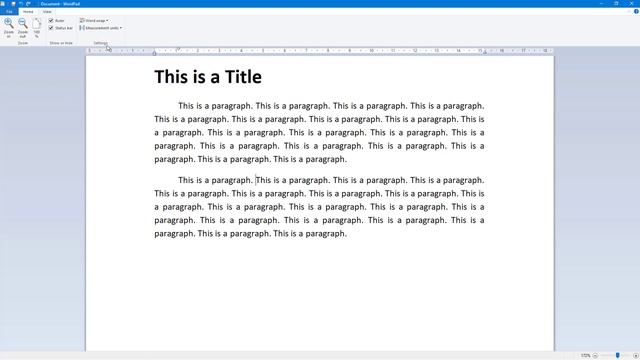 WordPad - Tutorial 16 - Ruler Options смотреть онлайн