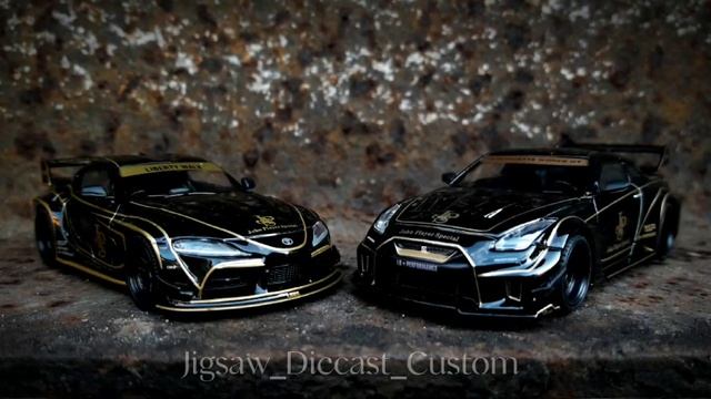 mini gt nissan r35 gtr skyline / mini gt Toyota supra mk5 смотреть онлайн