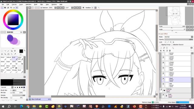 Honkai Star Rail: Silver Wolf Speedpaint смотреть онлайн