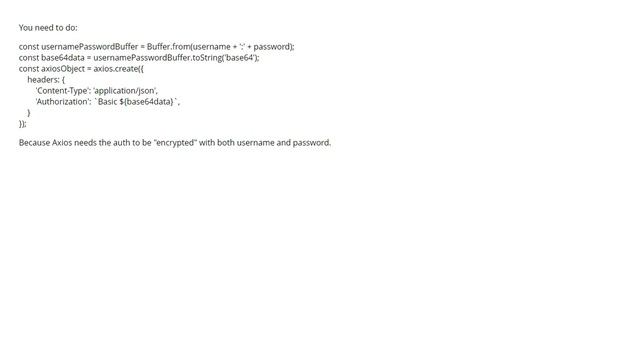Axios: Basic auth not working with GET request (3 answers) смотреть онлайн