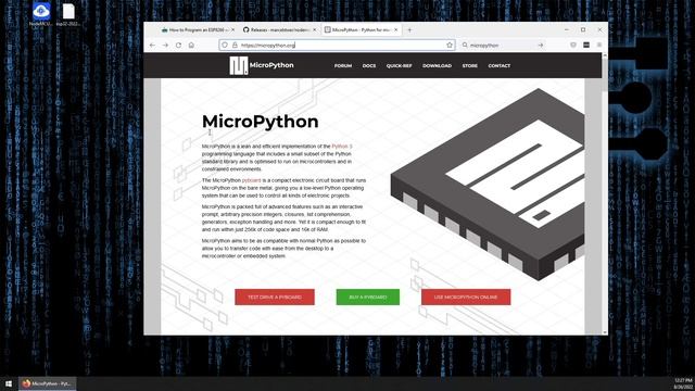 Flashing Micro Python on the ESP8266 Windows смотреть онлайн