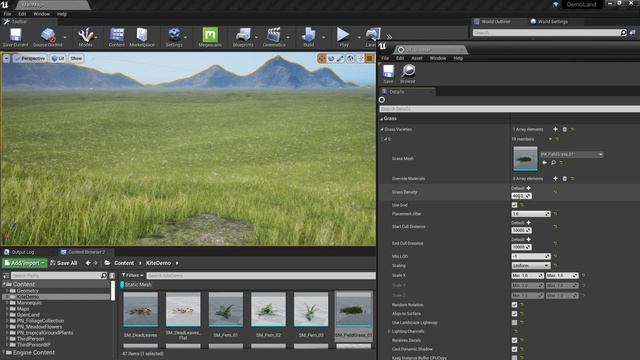 Adding Grass to your Unreal Engine OpenLand Landscape смотреть онлайн