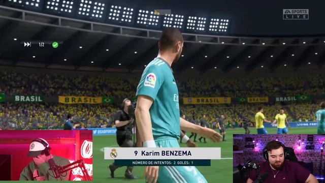 JUGANDO AL FIFA CONTRA BAD BUNNY смотреть онлайн